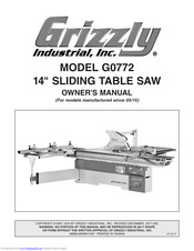 Grizzly G0772 Owner's Manual