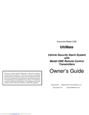 Omega Research & Development UltiMate Owner's Manual