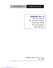 Aaeon PFM-620S Manual