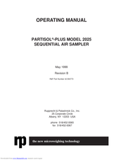 Rupprecht & Patashnick PARTISOL-PLUS 2025 Operating Manual