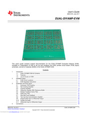 Texas Instruments DUAL-DIYAMP-EVM User Manual
