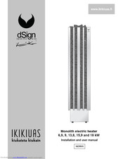 IKI-Kiuas 15 Installation And User Manual