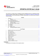 Texas Instruments DRV8873x-Q1EVM User Manual