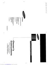 Samsung LNR269D Owner's Instructions Manual