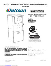 Dettson AMP098SD Installation Instructions And Owner's Manual