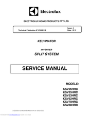Electrolux KSV26HRC Service Manual