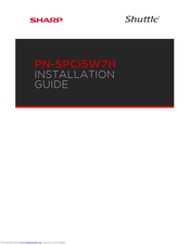 Sharp Shuttle PN-SPCi5W7 Installation Manual