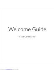Anker 4-Slot Card Reader Welcome Manual