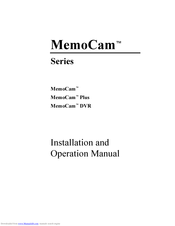 Technologies MemoCam Installation And Operation Manual
