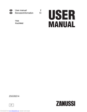 Zanussi ZGG35214 User Manual