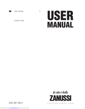 Zanussi ZHC 60 136 X User Manual