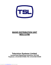 TSL MDU12-PMi User Manual