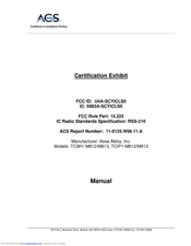 Assa Abloy TCWI1-M813 Manual