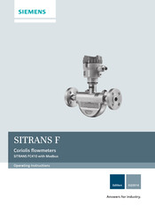 Siemens SITRANS FC410 Operating Instructions Manual