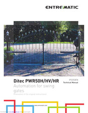 Entre Matic Ditec PWR50H Technical Manual