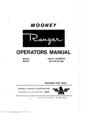 Mooney 20-1147 Operator's Manual