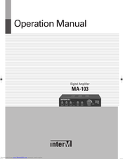 Inter-m MA-103 Operation Manual