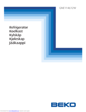 Beko GNE114612W User Manual