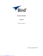 BIRD 4422 Operation Manual