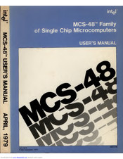 Intel MCS48 User Manual