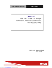 Onyx 1531 Owner's Manual