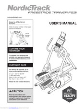 NordicTrack Freestride Trainer FS3i User Manual