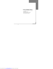 Lenovo E160C User Manual
