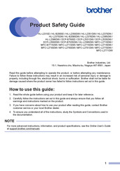 Brother HL-B200D Product Safety Manual