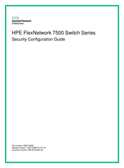 HPE FlexNetwork 7500 Series Security Configuration Manual