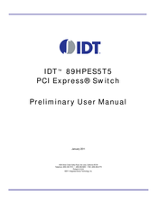 IDT 89HPES5T5 Preliminary User's Manual