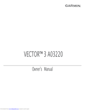 Garmin VECTOR 3 A03220 Owner's Manual