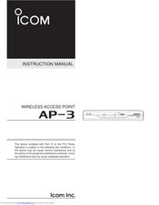 Icom AP-3 Instruction Manual