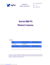 sigfox SBS-T3-868 Product Manual