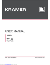 Kramer WP-20 User Manual
