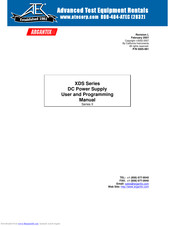 Argantix XDS 50-100 User And Programming Manual