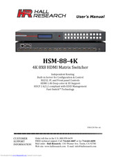 Hall Research Technologies HSM-88-4K User Manual