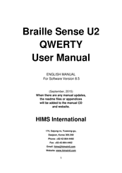 HIMS Braille Sense U2 QWERTY User Manual
