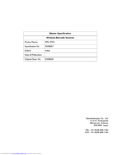 Optoelectronics OPL-2724 Manual