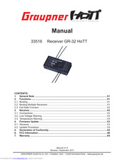 GRAUPNER 33516 Manual
