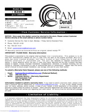 Clam 8398 Manual