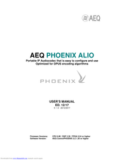 AEQ PHOENIX ALIO User Manual