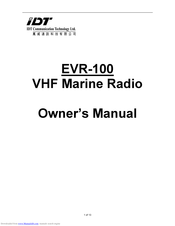 IDT EVR-100 Owner's Manual