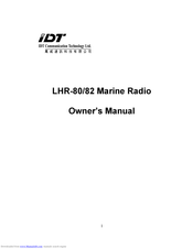 IDT LHR-82 Owner's Manual