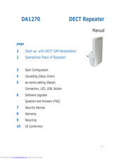 DOSCH&AMAND Products DA1270 Manual