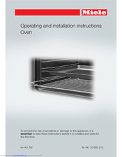 Miele H2661BP CS Operating And Installation Instructions