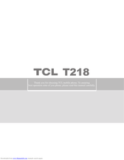 TCL T218 Manual