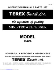 Terex B424 Instruction Manual