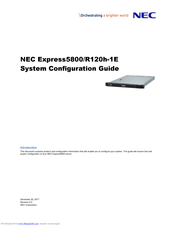NEC R120h-1E System Configuration Manual