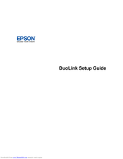 Epson BrightLink 685Wi Setup Manual