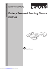 Makita DUP361 Instruction Manual